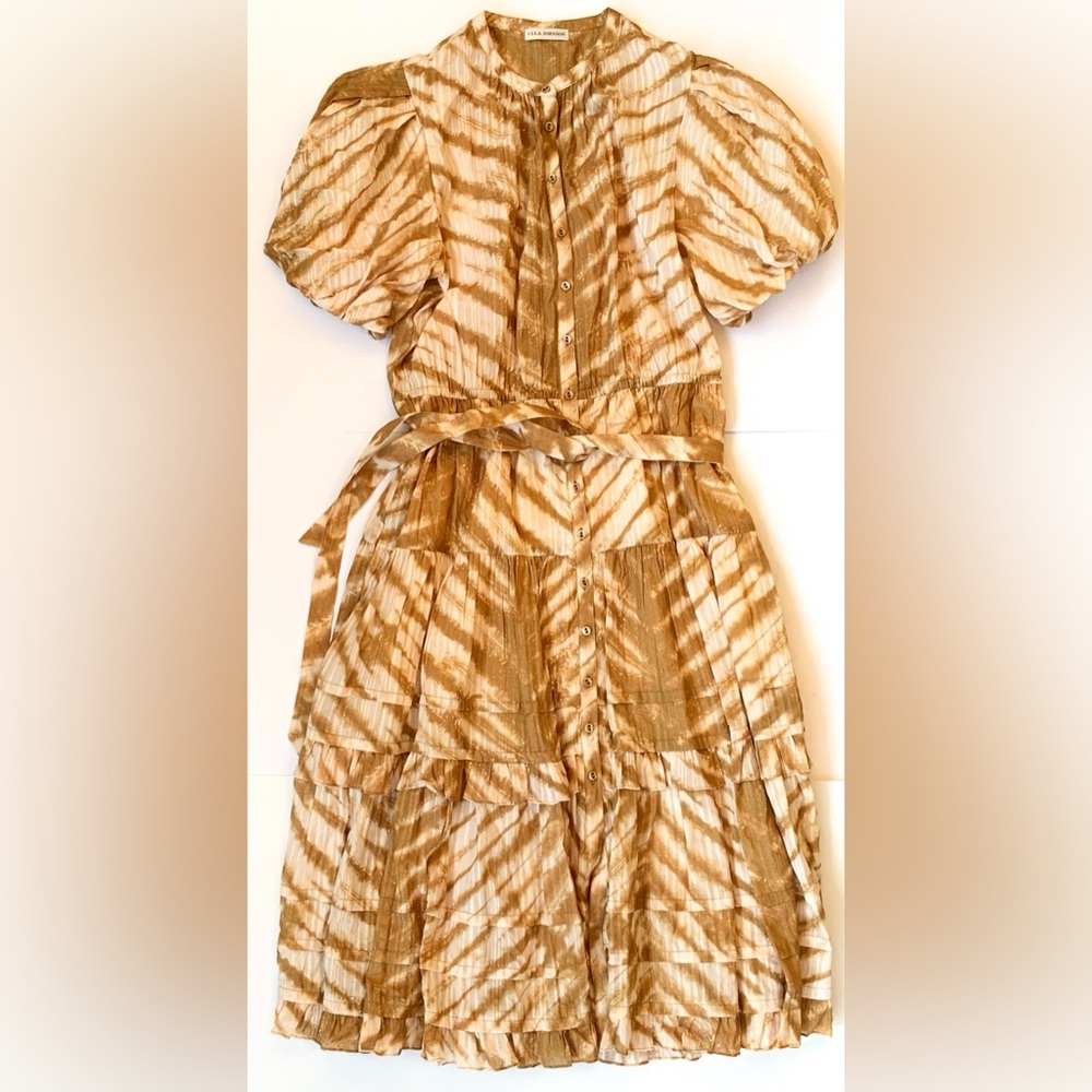 Ulla Johnson Magdalena Tie-Dye Midi Dress Dress Size 12 - Picture 2 of 7